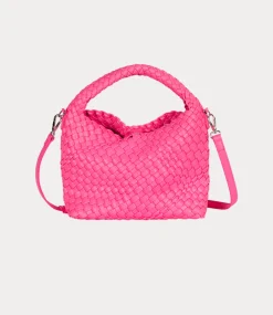 Alix the Label Braided faux leather bag neon pink 2502060102-331