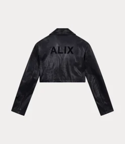 Alix the Label Faux leather blouse black 2412405941-999