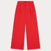 Alix the Label Pleat pant bright red 2502113023-504