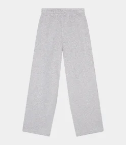 Alix the Label Side tape wide leg sweat pant soft grey melange 2502137095-880