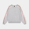 Alix the Label Stripe tape sweater soft grey melange 2502837097-880