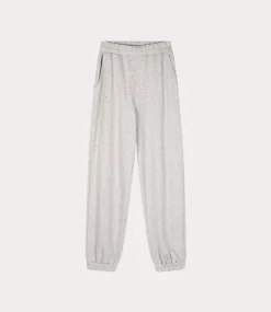 Alix the Label Sweat pant with studs soft grey melange 2411133017-880