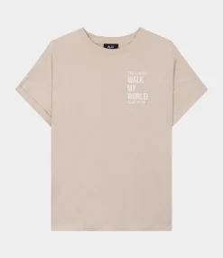 Alix the Label Walk my world tee sand 2503819117-662