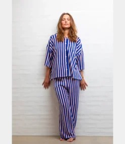 Bongusta Naram pants dazzling blue rose BON70-BLUE