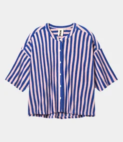 Bongusta Naram shirt dazzling blue rose BON89-BLUE