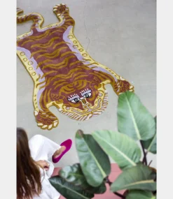 Bongusta Tigress rug small brown BON35-BROWN