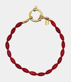 Bonnie Studios Tommy coral bracelet red BS29-Red