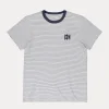 Butcher of Blue archie stripe tee china grey M2412059-950