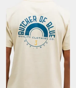 Butcher of Blue Army Circle Tee Beige Grey M2512011-618