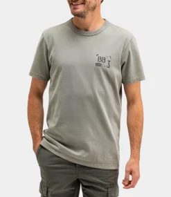 Butcher of Blue Army Stencil Tee Lt. Seal Grey M2512004-907