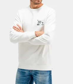 Butcher of Blue Army Stencil Crew Titan White M2513004-112