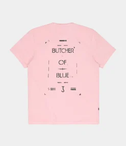 Butcher of Blue Army Stencil Tee Flamingo Pink M2512004-515