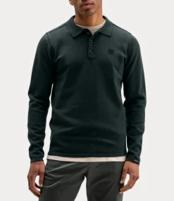 Butcher of Blue Clifden polo l/s conda green M2126015-754