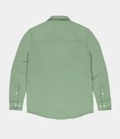 Butcher of Blue Finn Pocket Jersey Overshirt Jade Green M2514021-792