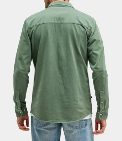 Butcher of Blue Finn Pocket Jersey Overshirt Jade Green M2514021-792
