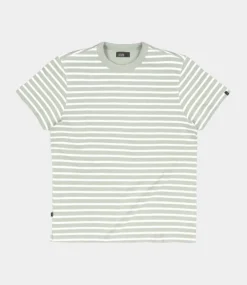 Butcher of Blue Gaspard Loose Stripe Tee Dk. Delphi Green M2412013-791
