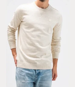 Butcher of Blue Lt Clifden Crew Beige Grey M2416002-618