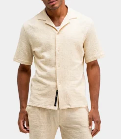 Butcher of Blue Ripley Structure Shirt Beige Grey M2516020-618