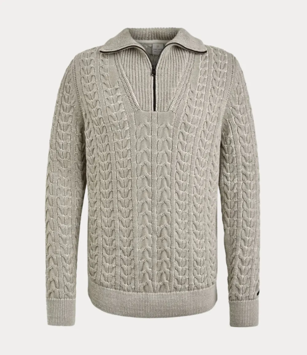 Cast Iron Half zip vintage khaki CKW2410344-8225