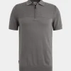 Cast Iron Polo s/s cotton modal granite gray CPSS2504885-9133