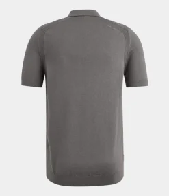Cast Iron Polo s/s cotton modal granite gray CPSS2504885-9133