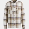 Cast Iron Shirt l/s slub check teak CSI2503229-8074