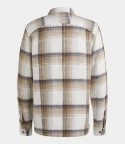 Cast Iron Shirt l/s slub check teak CSI2503229-8074