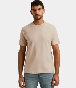 Cast Iron Tee regular fit interlock cream tan CTSS2504584-7106