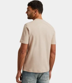 Cast Iron Tee regular fit interlock cream tan CTSS2504584-7106