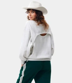 Catwalk Junkie Back detail sweater Light Grey Melange 2502011007-153