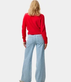 Catwalk Junkie Jeans Loose with textured fabric Blue 2502010001-300