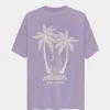 Catwalk Junkie Oversized graphic Tshirt Purple Sky 2502020220-622