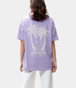Catwalk Junkie Oversized graphic Tshirt Purple Sky 2502020220-622