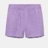 Catwalk Junkie Pull on textured shorts Purple Sky 2502023810-622