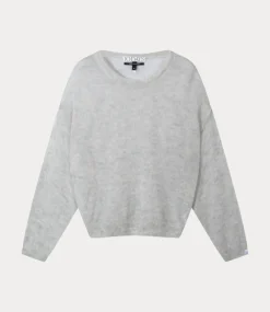 10Days knit sweater light grey melee 20-608-5201-4001
