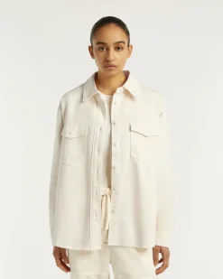 Denham chiyo overshirt ct ecru 02-25-02-40-050
