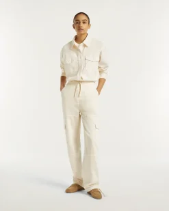 Denham botan cargo pant ct ecru 02-25-02-10-001