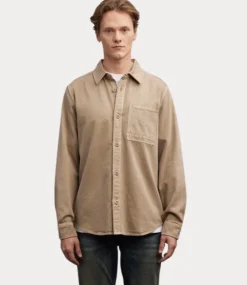Denham Branson overshirt ct vintage khaki 01-24-08-40-042