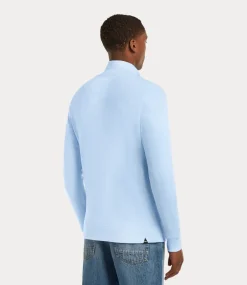 Denham Roger half zip cmj cashmere blue 01-25-02-52-293