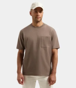 Dstrezzed ebbe boxy tee timber wolf 202908-SS25-213