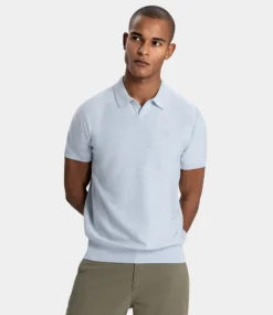 Dstrezzed mercury short sleeve polo lt. blue 420026-NOS-646