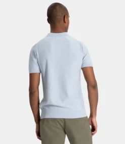 Dstrezzed mercury short sleeve polo lt. blue 420026-NOS-646