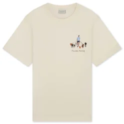 Filling Pieces Dog walker tee antique white