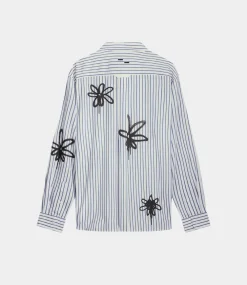 Filling Pieces Dress shirt flowers antique white 9689977-9936