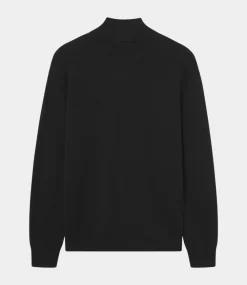 Foret Delta rib half zip black F4840-BLACK