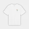 Foret Element t-shirt white flower F4833-WHITE FLOWER