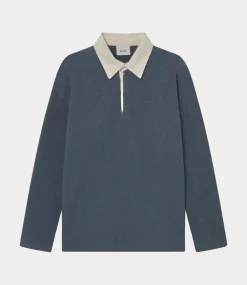 Foret herb brushed sweatshirt navy F4410-NAVY