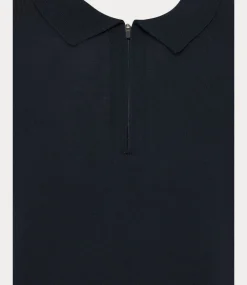 Genti Polo zip s/s navy K2053-1260-010