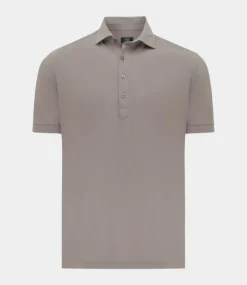 Genti Smoky skin fit polo s/s brown S2063-1130-042