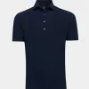 Genti Smoky skin fit polo s/s navy S2063-1130-010